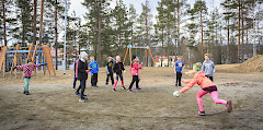 Oppilaat välitunnilla